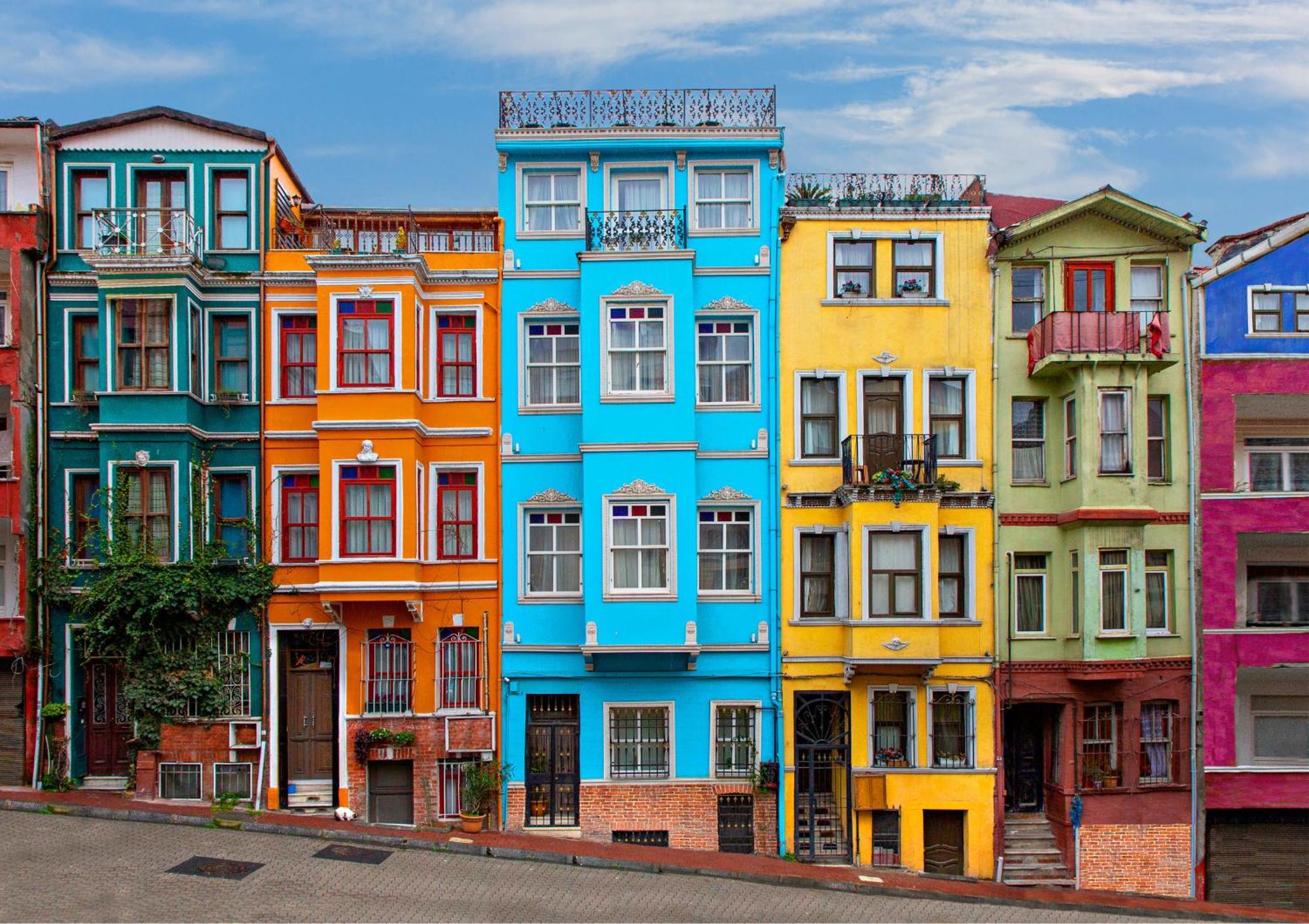 Istanbul Old City Colorful Houses Balat Petrion Hotel Esterno foto